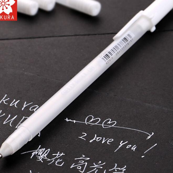 

[PROMO FCI50] Sakura Gelly Roll Ink Pen White 0.3mm (05) - Fine Point / White Pen Kirim Langsung