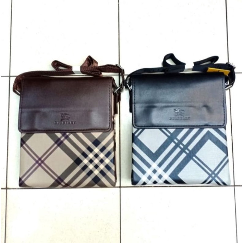 TAS SELEMPANG KULIT PRIA BURBERRY 19817-2#