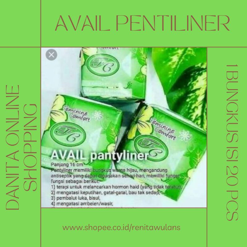 PENTILINER AVAIL BIO SANITARY PAD