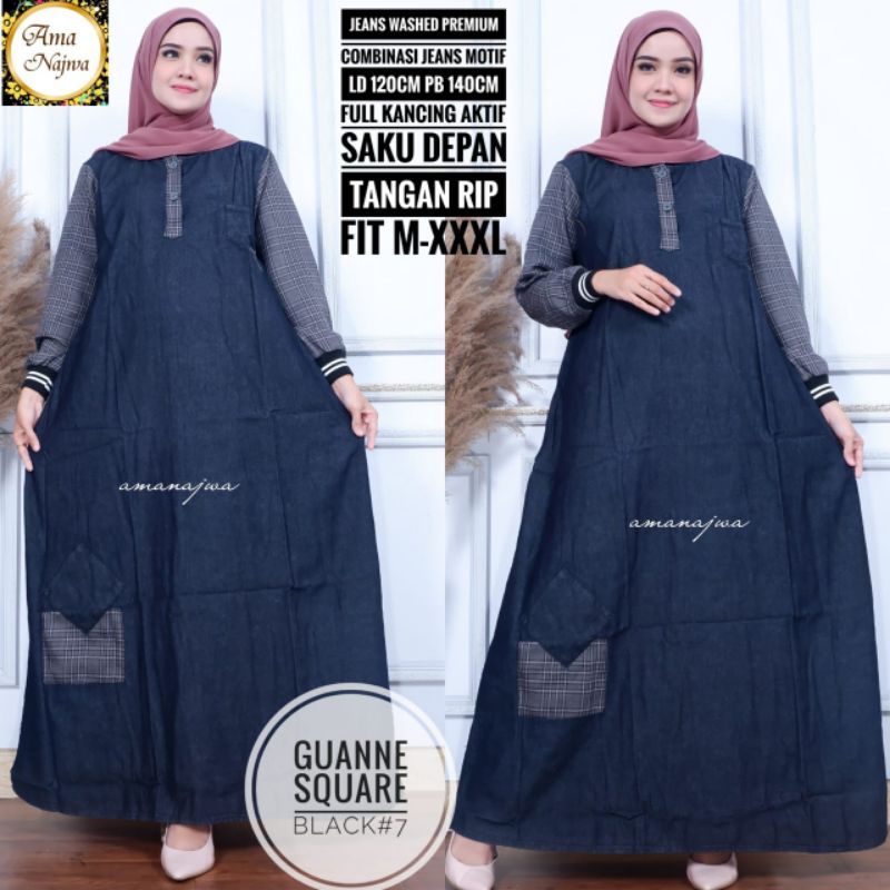 GAMIS SQUERE JEANS JUMBO LD 120CM