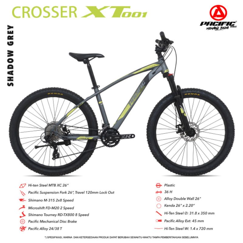 Sepeda Gunung Uk 26 Pacific Crosser XT 001