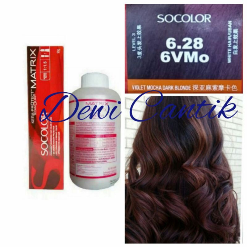 MATRIX SOCOLOR NO. 6.28 VIOLET MOCHA DARK BLONDE DAN OXYDANT