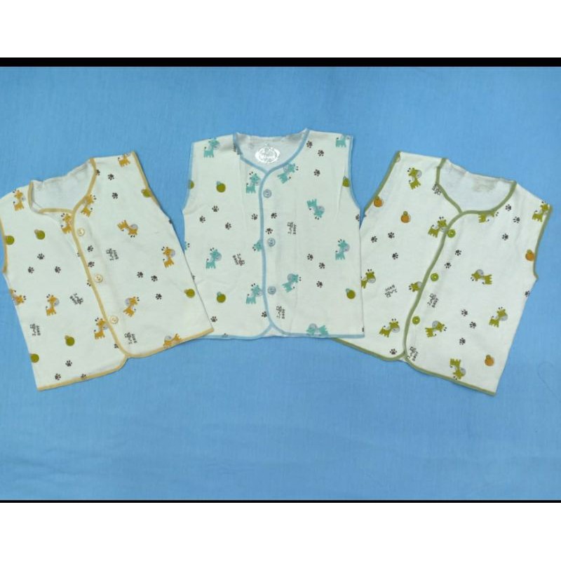 Baju Lengan Buntung Newborn Murah 6 Pcs By Sanierre