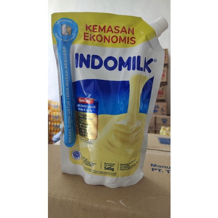 

indomilk pouch putih