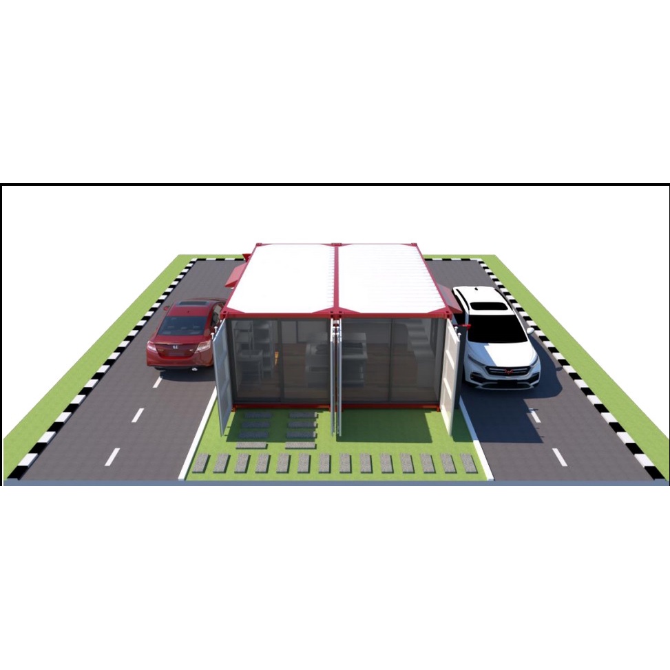 Jual Resto Depot Food Booth Kontainer 20 Feet Dobel Modifikasi Surabaya Indonesia Shopee Indonesia