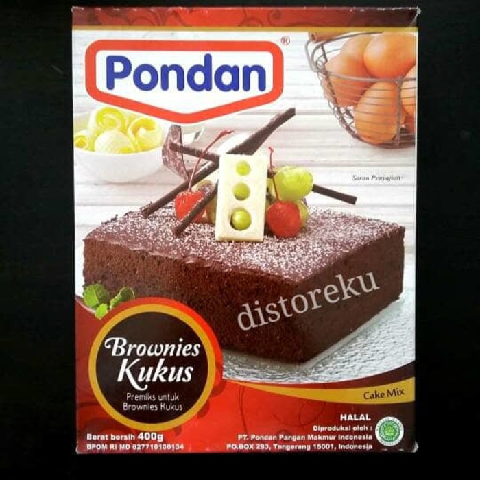 PONDAN bubuk instan BROWNIES KUKUS premiks brownies steam 400gr