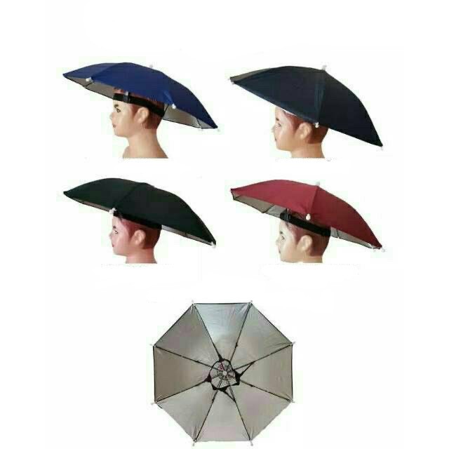 Payung Topi / Payung Mancing diameter 50/60 CM Bisa Custom Logo Sablon Souvenir Anti UV