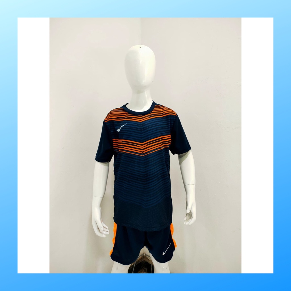 Kaos futsal anak laki-laki ST.NK155 navy jersey sepak bola baju celana setelan jersy perempuan stelan t-shirt custom outfit seragam kostum olahraga casual print suit pakaian jarsey oblong apparel sport jersi soccer