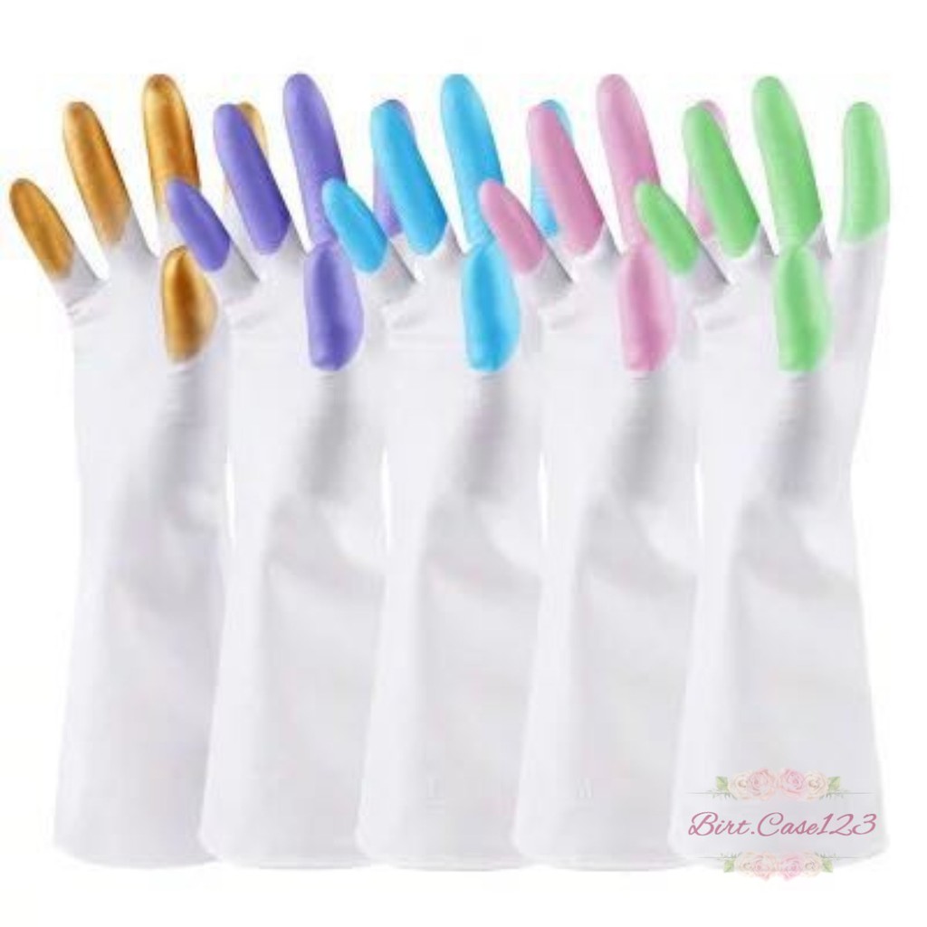 RT15 Sarung Tangan cuci piring karet Latex PTKS Silikon rubber hand glove anti air steril serbaguna BC5975