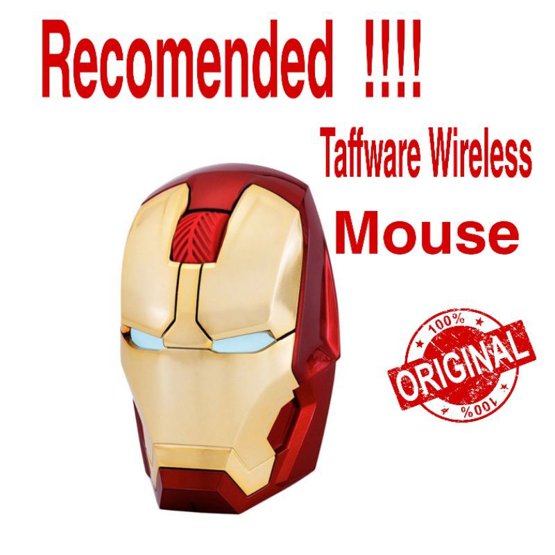 mouse wireless super hero Iron Man Optical 2.4Ghz