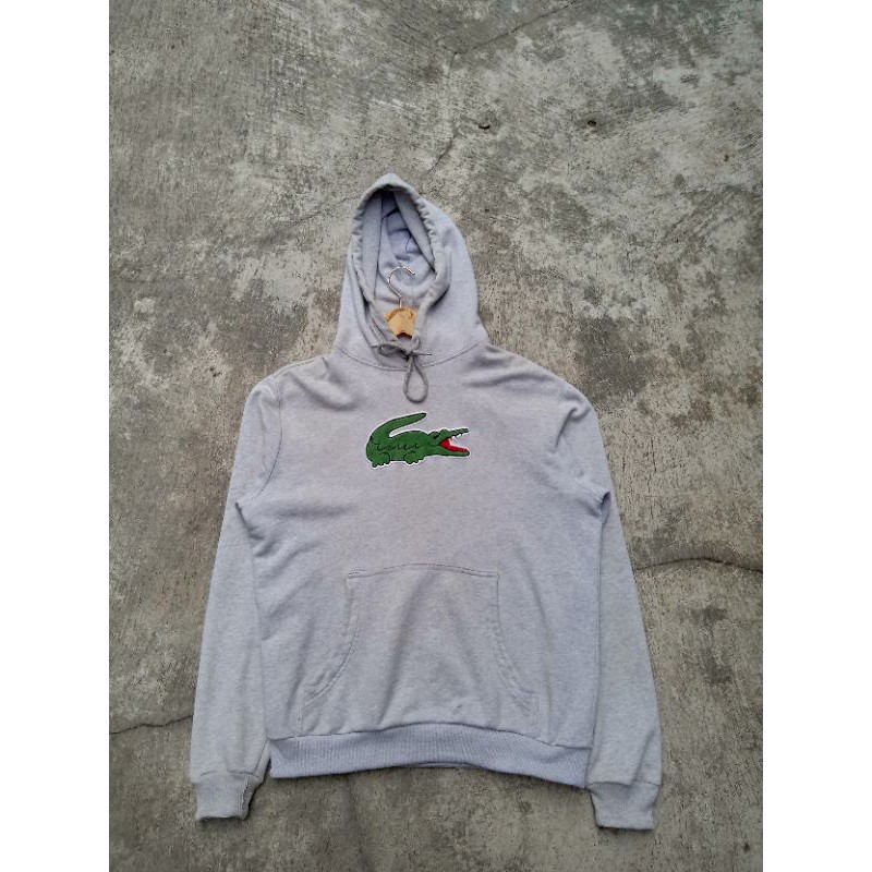 Hoodie Lacoste Abu Abu Second Original Branded