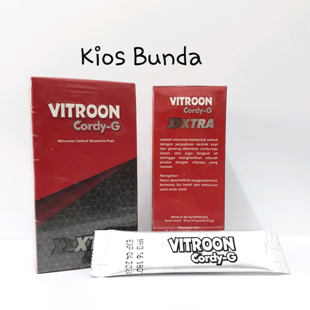 Terbaru VITROON Cordy-G XXXTRA Eceran Sachet Murah