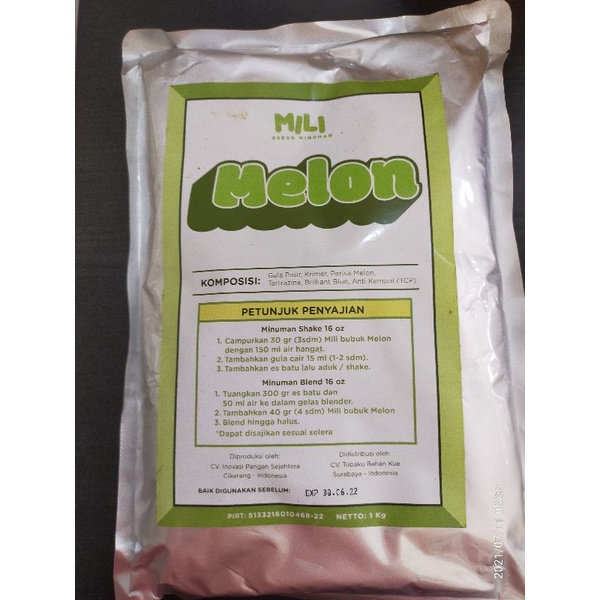 

❤Marlynez08❤Bubuk minuman MILI rasa Melon