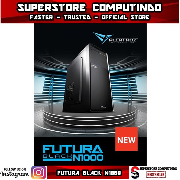 Alcatroz Futura Black N1000-With Psu 450 WATT