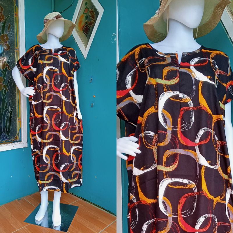 Daster Habel/HISBI Long BUSUI Panjang Semata Kaki Bahan Rayon Premium-Hisbi busui 24