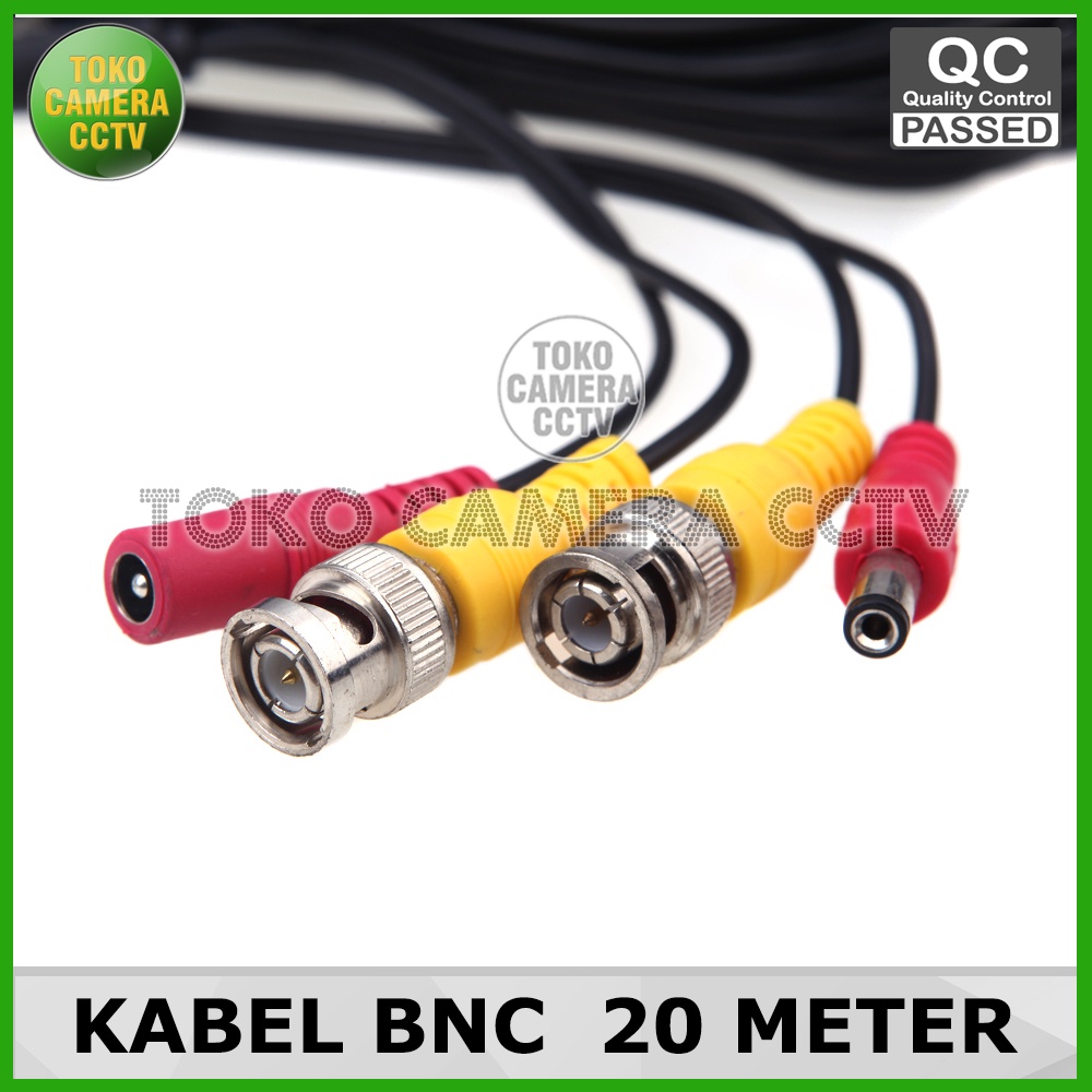 Kabel CCTV 20 Meter Kabel BNC Siap Pakai