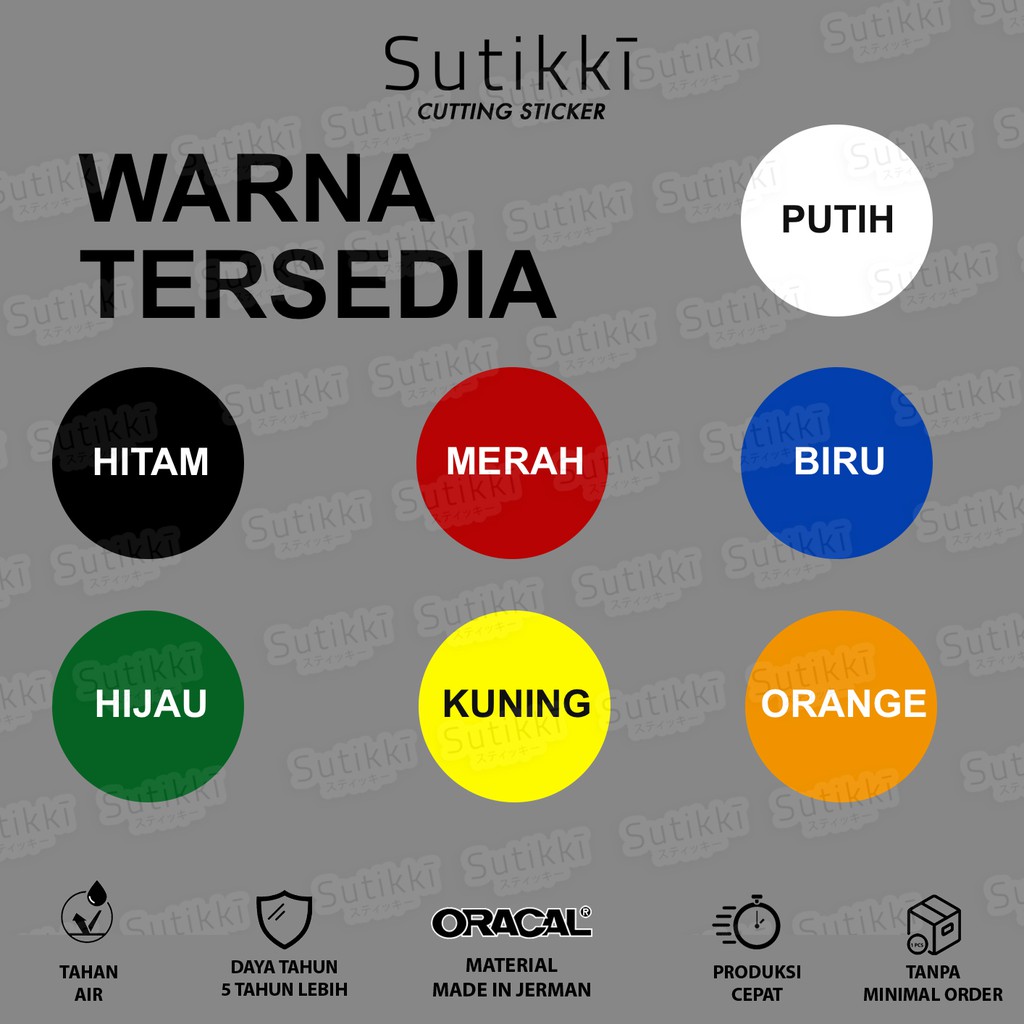 Sutikki | Cutting Sticker Jakarta Kordinat Cordinate Stiker Vinyl Decal Mobil Motor - Seri NKRI