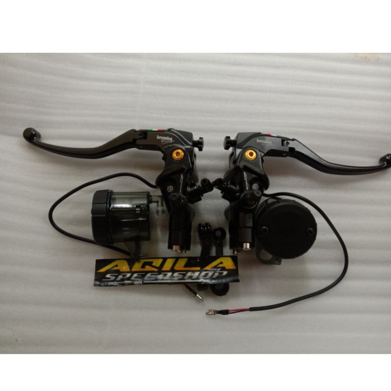 Master Rem Brembo RCS 19 Corsacorta Double Tabung-tabung Brembo Big Black Smoke PCX-Nmax-Hidrolik