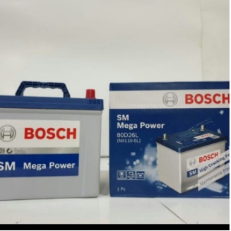 Aki mobil 70 Ah Pajero/ Isuzu Dmax/Aki Innova Diesel NX110-5L / Bosch MF 80D26L
