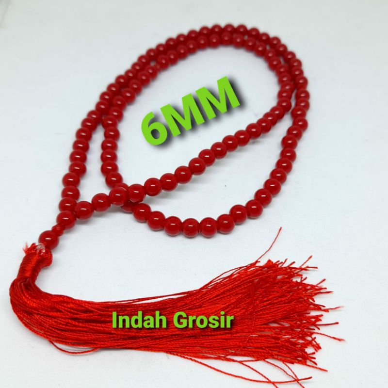 TASBIH BATU MARJAN ORIGINAL 6MM 99BUTIR