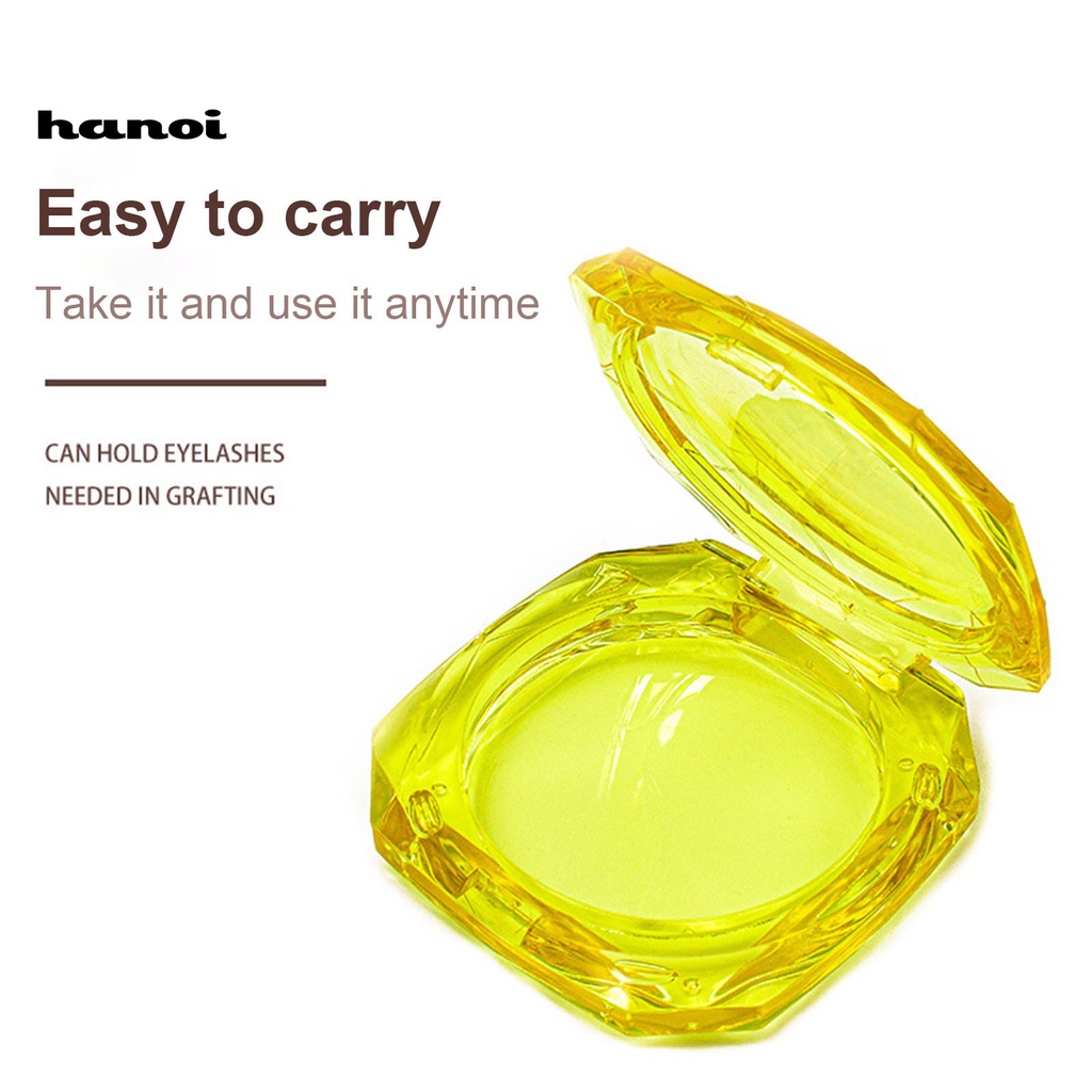 HQTM_Eye Lash Container Easy to Use Lightweight Plastic Round Eyelash Storage Box for Professional Use