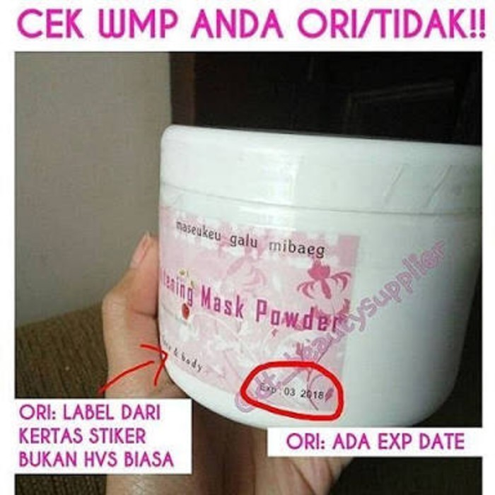Ori Whitening Mask Powder - Masker bubuk Korea Halal