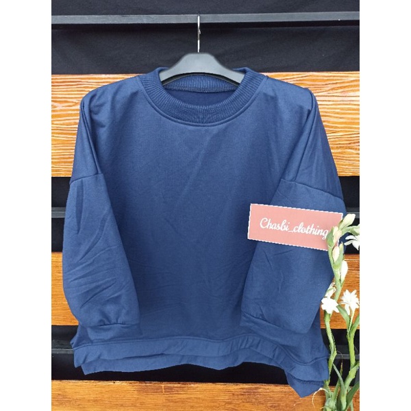 ATASAN WANITA BATWING POLOS OVERSIZE (XXL)BAHAN PLEECE | SWEATER BIG SIZE | sweater