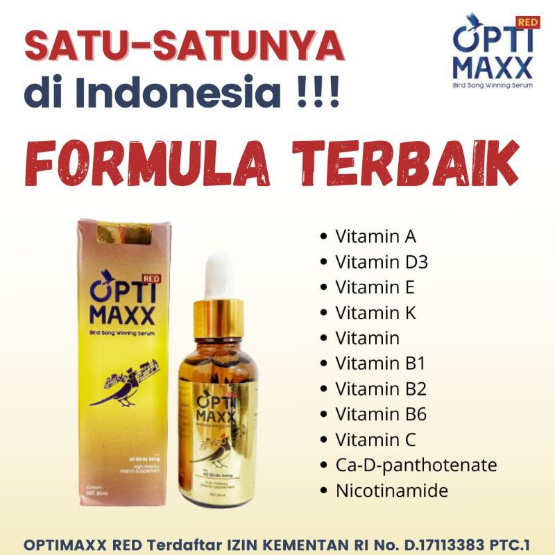OPTIMAXX 30 ML ( Kemasan Baru Optimaxx Red )