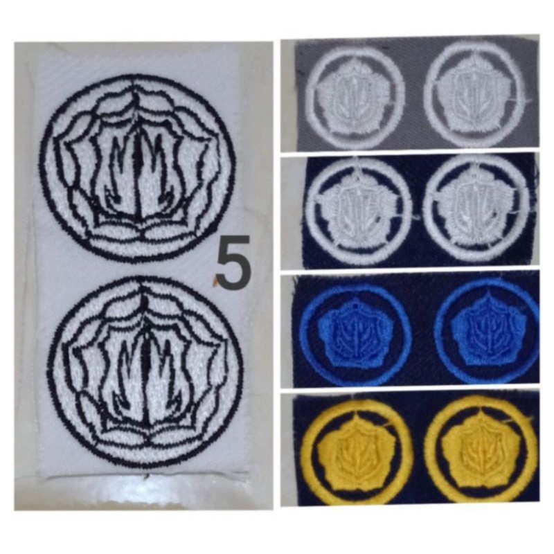 monogram satpam murah bordir kerah satpam terbaru kerah satpam