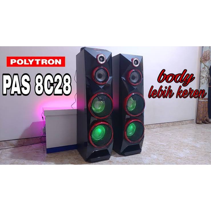 PROMO POLYTRON SPEAKER AUDIO PAS 8C28 PAS8C28 USB XBR BLUETOOTH