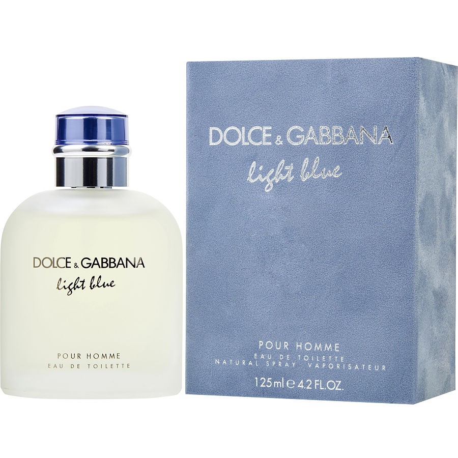 PARFUM PRIA DOLCE GABBANA LIGHT BLUE MAN EDT 125 ML PERFUME ORI + BOX MINYAK WANGI COWOK COWO LAKI