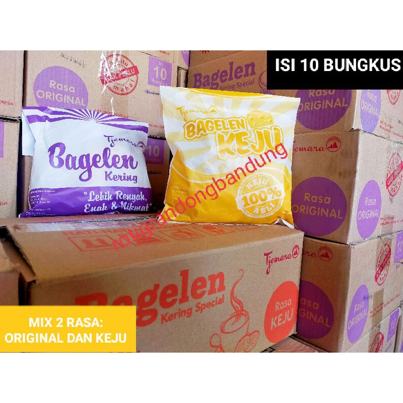 

per dus bagelen mix 2 rasa ori + keju murah obral bandung