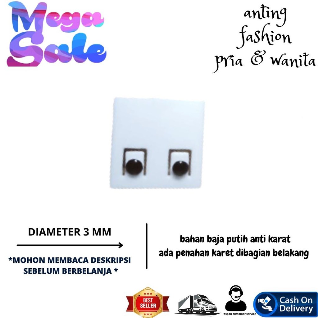 ANTING BAJA PUTIH,ANTING TINDIK,ANTING STAINLEES,ANTING PRIA WANITA