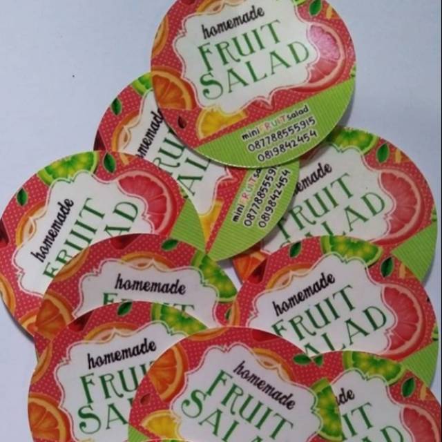 

Stiker Label Kemasan Makanan Ukuran 3cm
