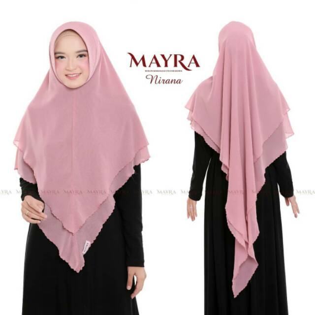 Ready warna Lime Khimar Nirana by Mayra (free pastan riznooram)