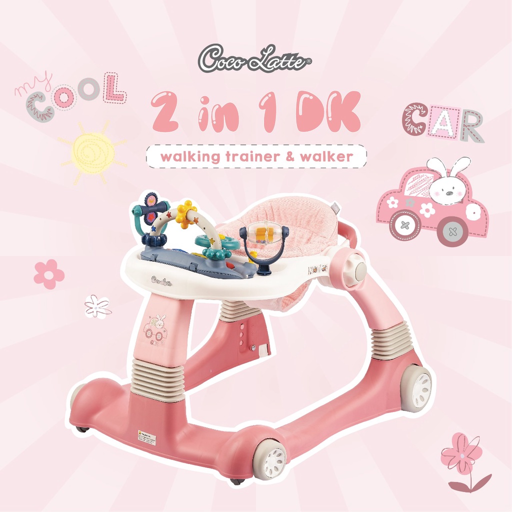 COCOLATTE Baby Walker 2in1 / Walking trainer &amp; Walker Coco Latte