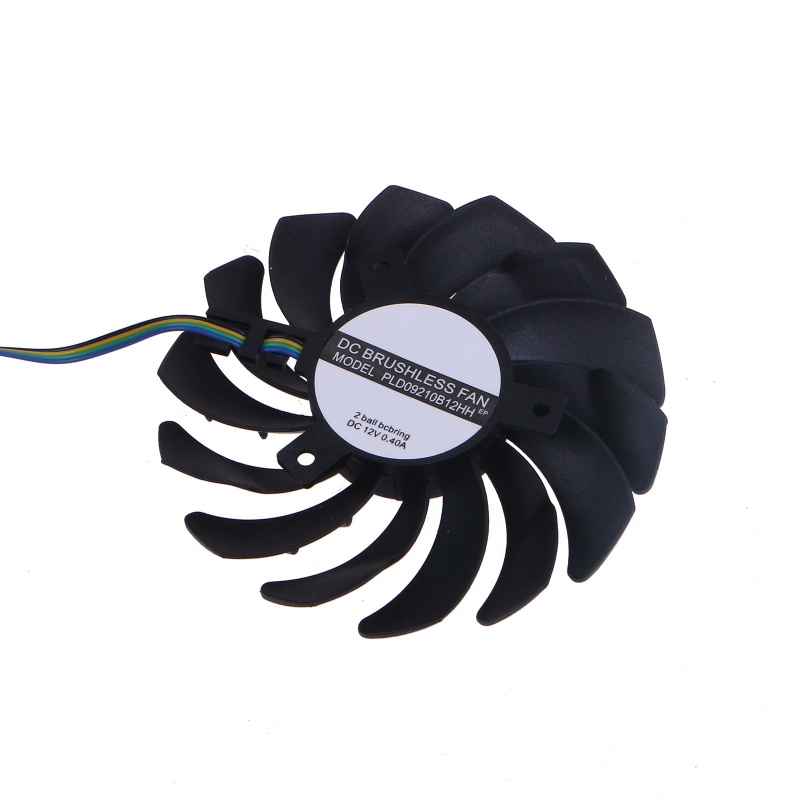 Bt 2x GPU 87MM 4pin Cooling Fan Untuk Kipas Pendingin Kartu Grafis MSI RX580 RX470 RX480
