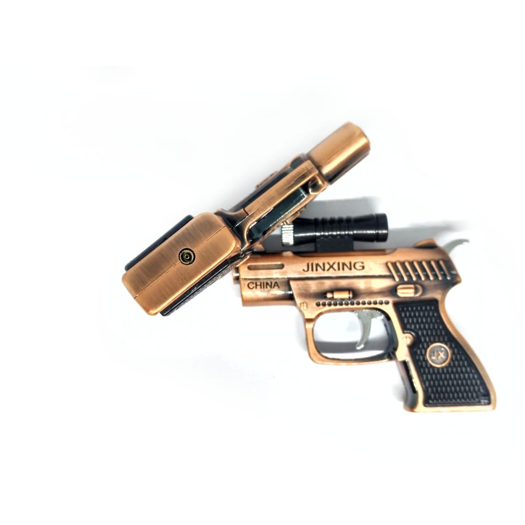 Super Murah! KOREK API GAS PISTOL JINXING LASER MANCIS LAS LIGHTER UNIK LED MURAH