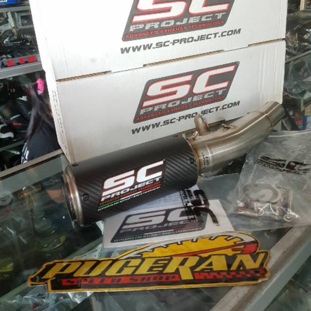 KNALPOT SC PROJECT CRT CARBON KAWASAKI NINJA 250 FI