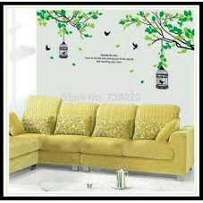 Wallsticker Dinding Sangkar Burung Hijau AY9045