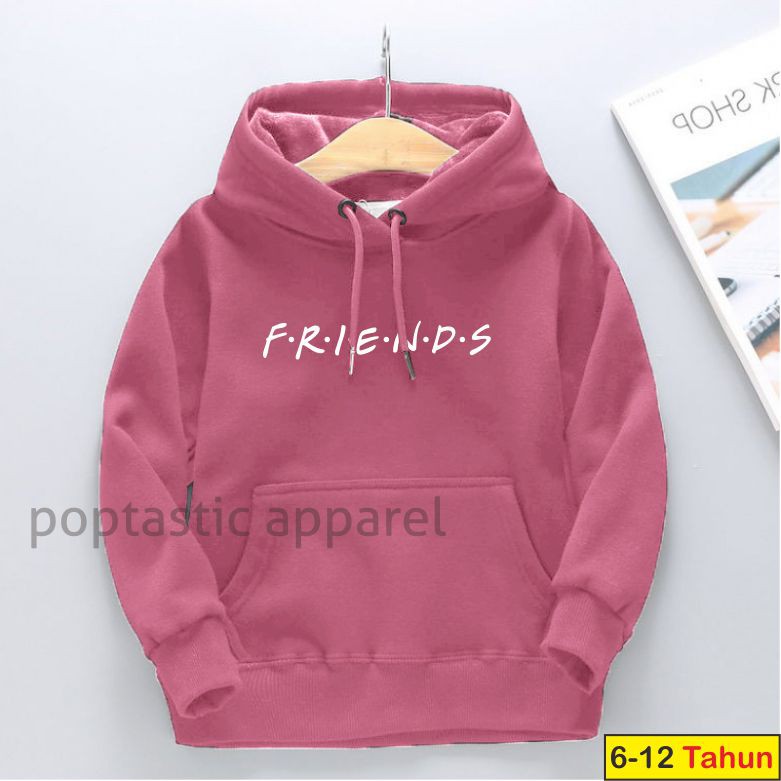 Jaket Distro Sweater Hoodie anak 6-11THN  Laki-laki perempuan LOGO BORDIR FLEECE TEBAL