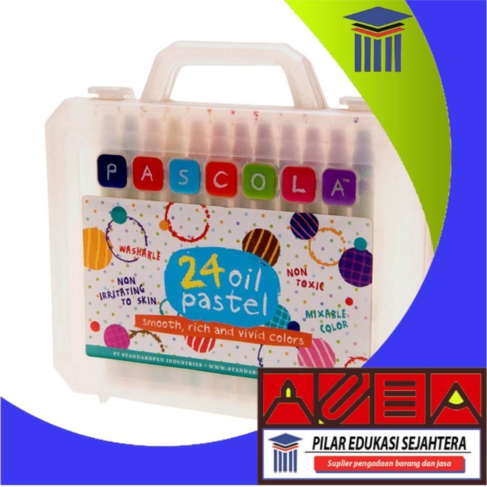 

CRAYON / OIL PASTEL PASCOLA ISI 24 WARNA MURAH