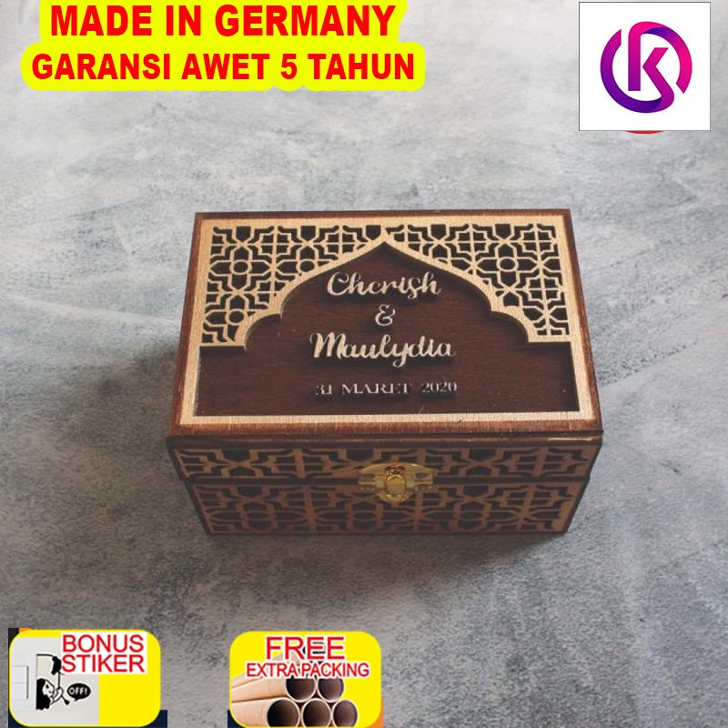 

Terlaris Ring Box Rustic 20x15cm / Kotak Mahar Seserahan / Seserahan Rustic
