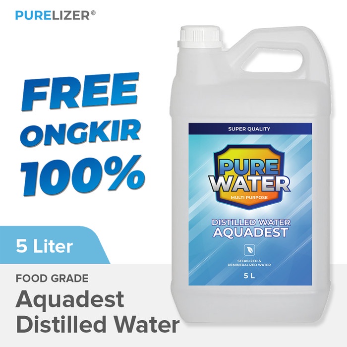 Jual Aquadest Distilled Water 5 Liter Air Suling Aquades Akuades 5l Shopee Indonesia 8144