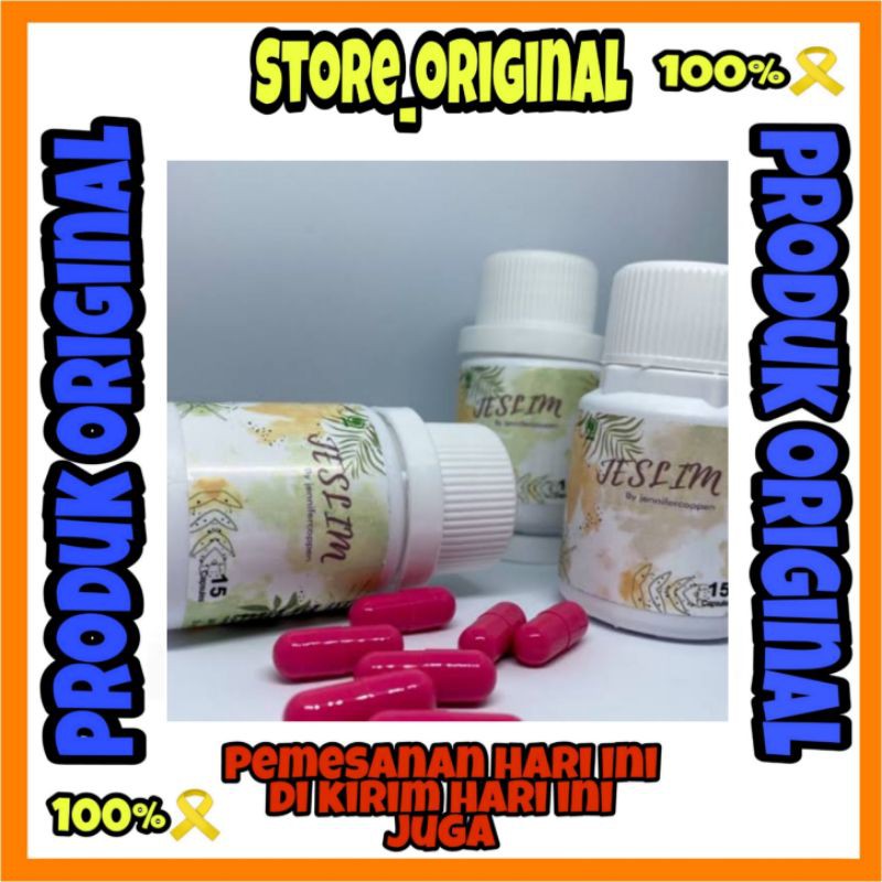 JeslimByJenniferCoppen JESLIM obat diet pelangsing badan (isi 30 kapsul) asli original
