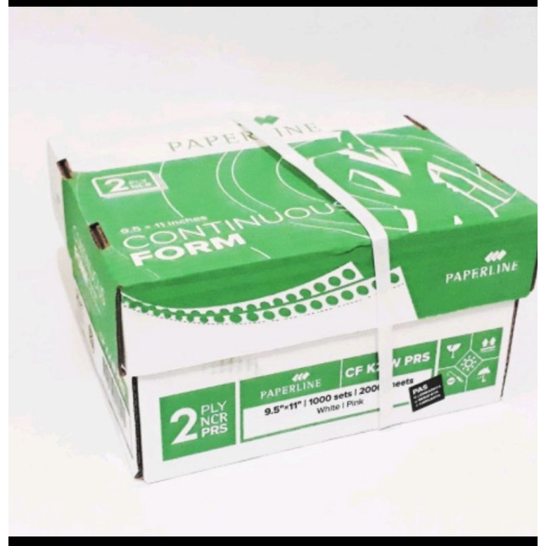 

continuous form paperline rangkap 2 bagi 2 prs 91/2 x 11 bagi 2