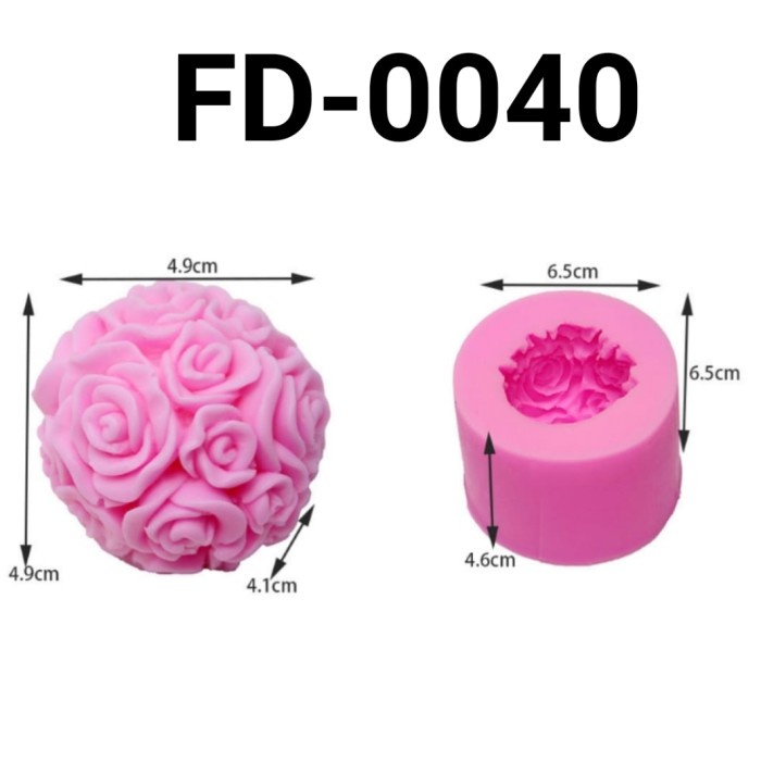 

FD-0040 CETAKAN SILIKON PUDDING COKLAT FONDANT BOLA BUNGA MAWAR ROSE BERKUALITAS TINGGI