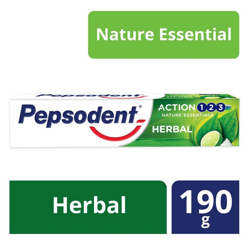 promo pepsodent action 123 herbal 190gram pasta gigi penyegar mulut
