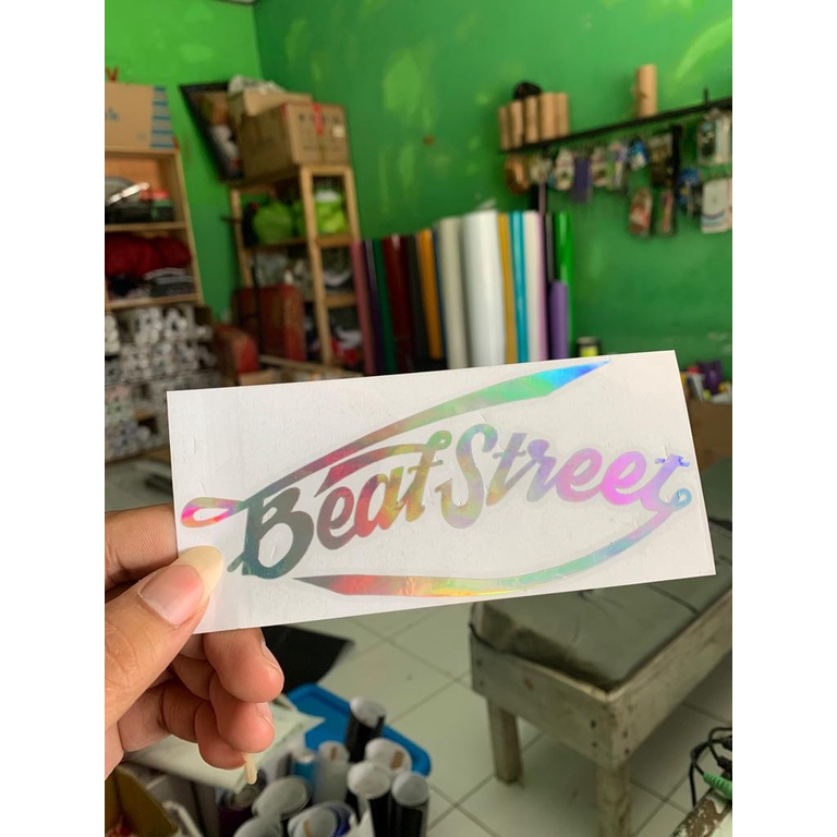 Cutting Stiker Hologram BEAT STREET