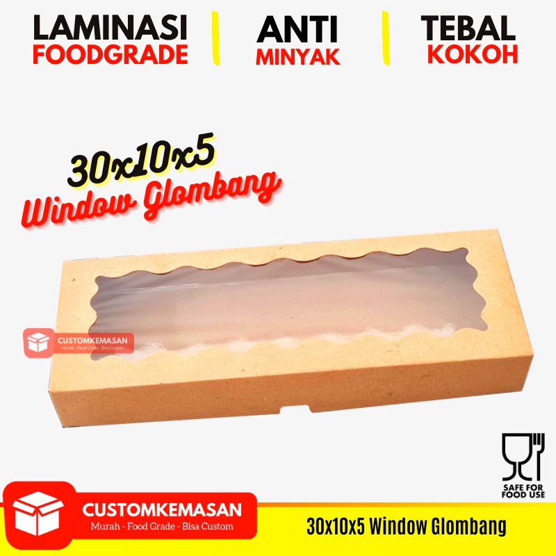 Dus Bronies L / Box Brownies / Kemasan Brownies / Dus Bronis / Box Bronies ukuran 30x10